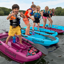 Load image into Gallery viewer, Premium kids kayak, paddle included, Child Fishing, designed for young adventurers to explore waterways safely and comfortably. Youth, WaterSports, SUP, Fish, Kid, Children's