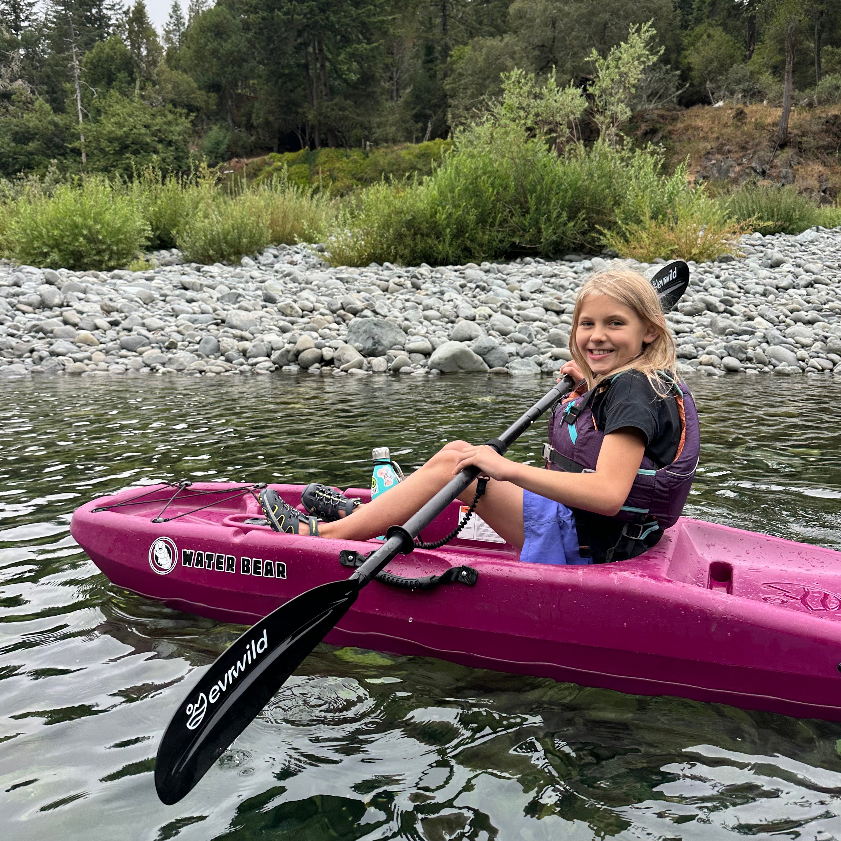 Premium kids kayak, paddle included, Child Fishing, designed for young adventurers to explore waterways safely and comfortably. Youth, WaterSports, SUP, Fish, Kid, Children's 