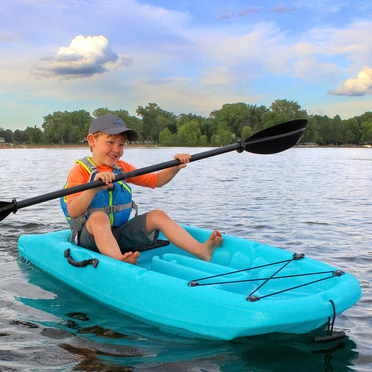 Premium kids kayak with paddle included, designed for young adventurers to explore waterways safely and comfortably. Youth, WaterSports, SUP, Kids, Kid, Child, Children's
